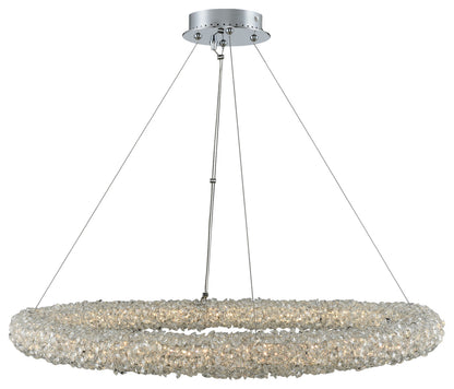 Lina 32x2" 1-Light Contemporary Large Pendants by AllegriBy Allegri Crystal by Kalco Lighting