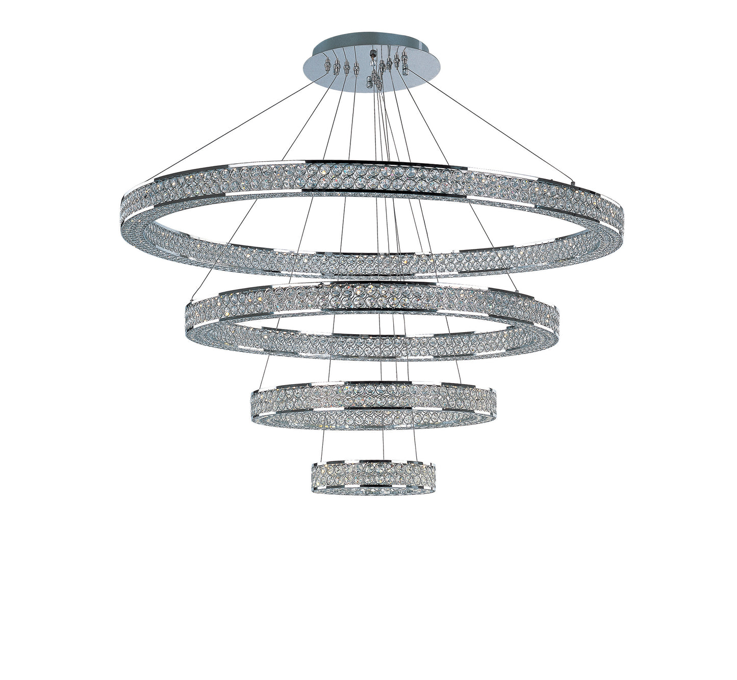 Eternity LED 4 Tier 40" Chandelier in Polished ChromeBy Maxim Lighting International
