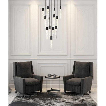 Aurora 13 Light Pendant, BlackBy Elegant Furniture & Lighting