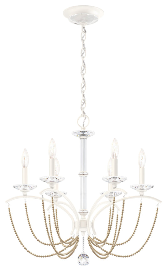 Schonbek Bc7106N-06Pbz 6 Light Crystal Chandelier, WhiteBy Schonbek