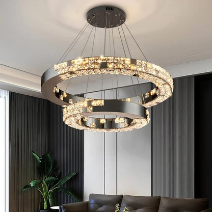 Bacci 2-Tier Crystal Ceiling ChandelierBy MORSALE