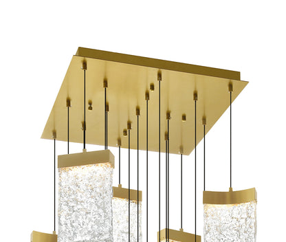 CWI LIGHTING 1587P24-17-624 Lava Integrated LED Brass ChandelierBy CWI Lighting