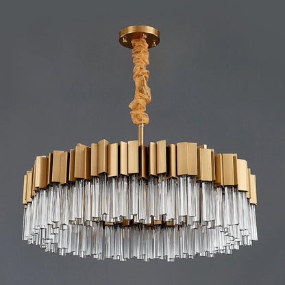 Milano Crystal Chandelier, Diameter 32"By MORSALE