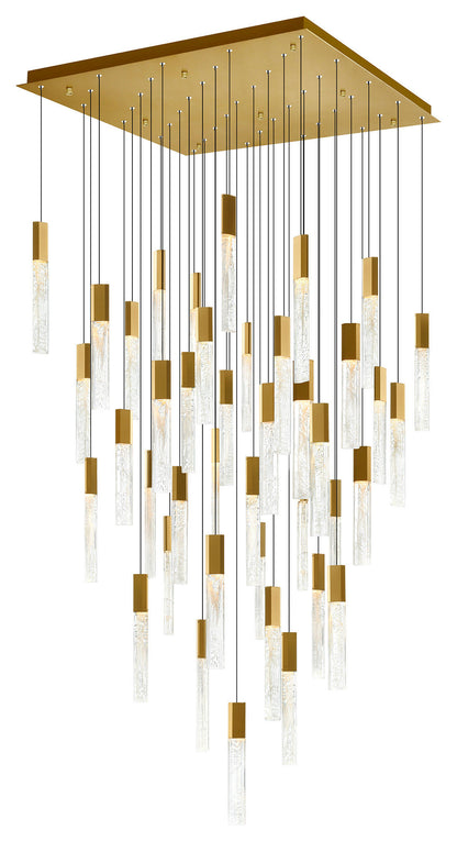 CWI LIGHTING 1589P36-41-624 Greta Integrated LED Brass ChandelierBy CWI Lighting