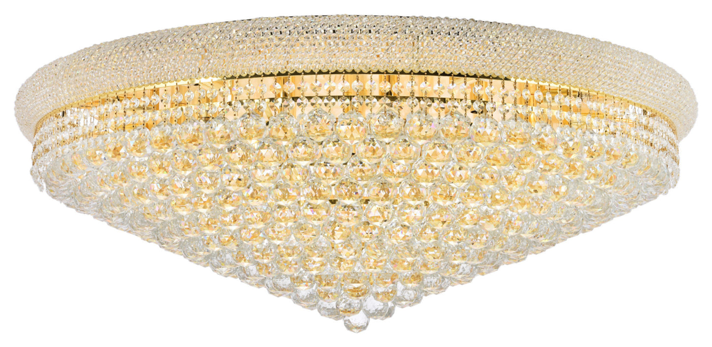 Elegant Lighting V1800F42/RC Primo 30 Light 42"W Flush Mount - GoldBy Elegant Furniture & Lighting