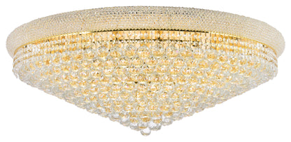 Elegant Lighting V1800F42/RC Primo 30 Light 42"W Flush Mount - GoldBy Elegant Furniture & Lighting