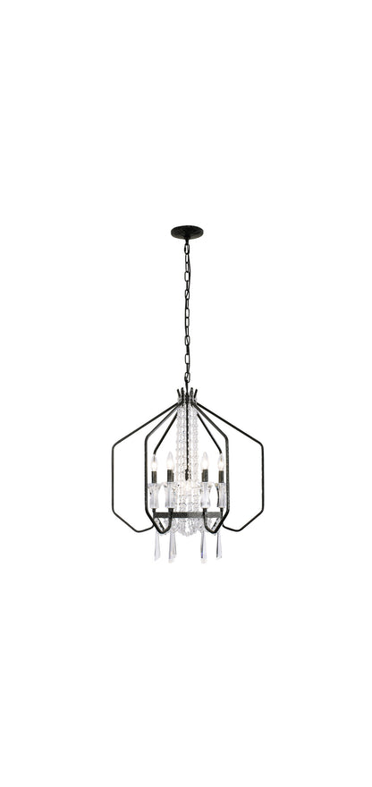 Barcelona 7-Lt Crystal Pendant - OnyxBy Varaluz