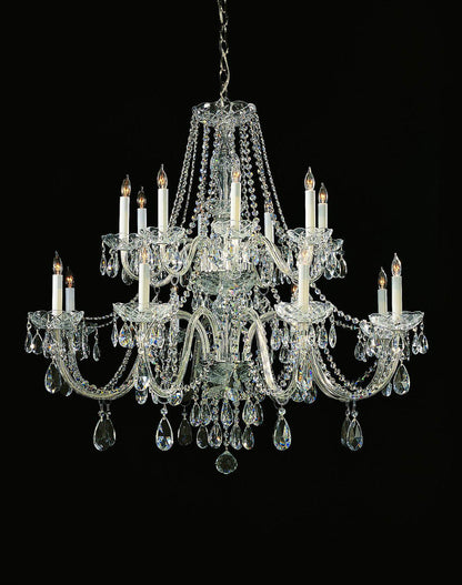 16-Light Chandelier, Polished Chrome, Hand-CutBy Crystorama Lighting