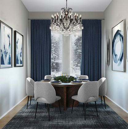Clear Crystal Chandelier, Sandy BlackBy Design Living