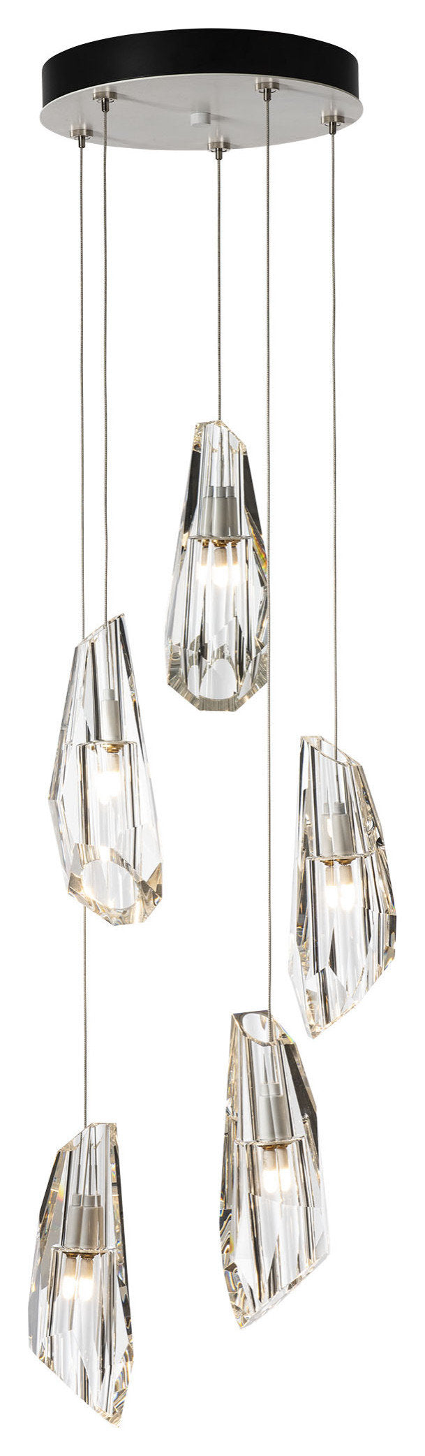 Luma 5-Light Pendant - White - Crystal - StandardBy Hubbardton Forge