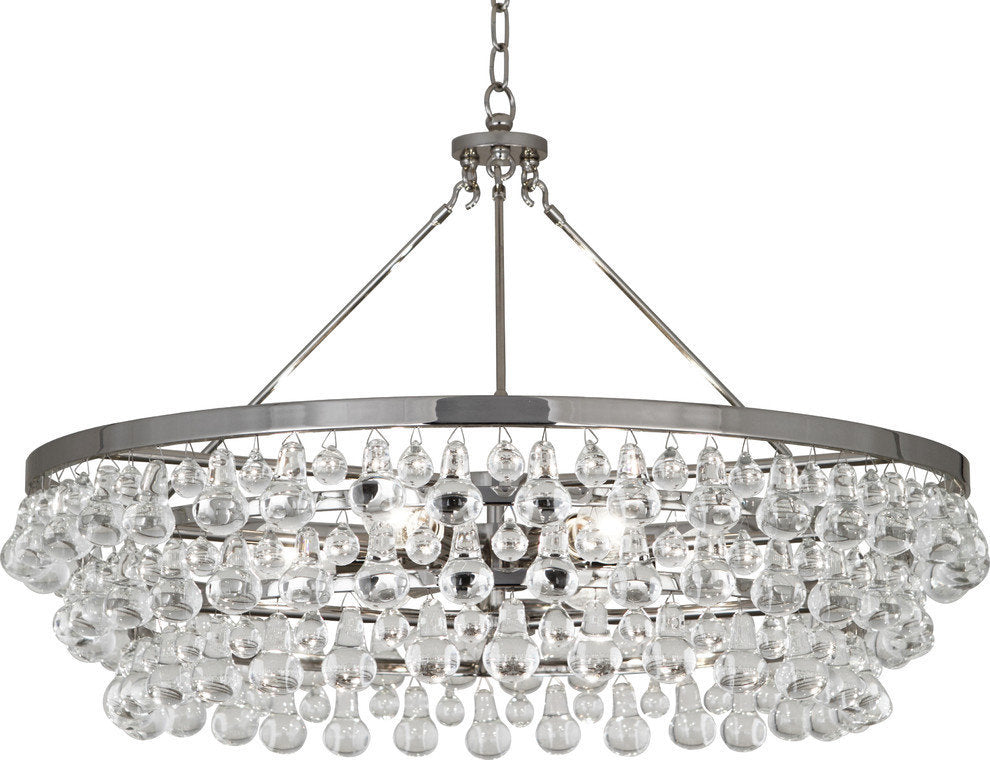 Robert Abbey Bling M Chandelier Bling 6 Light 35" Chandelier - Polished NickelBy Robert Abbey, Inc.