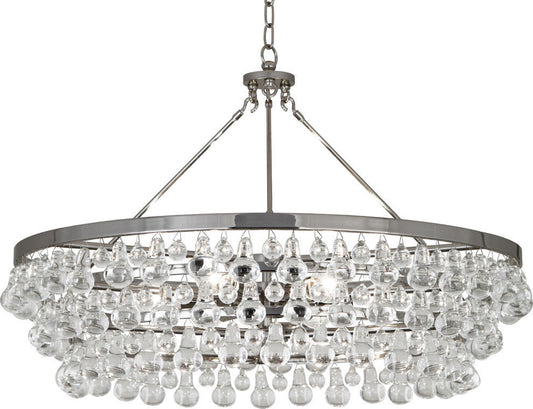Robert Abbey Bling M Chandelier Bling 6 Light 35" Chandelier - Polished NickelBy Robert Abbey, Inc.