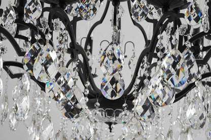 Clear Crystal Chandelier, Sandy BlackBy Design Living
