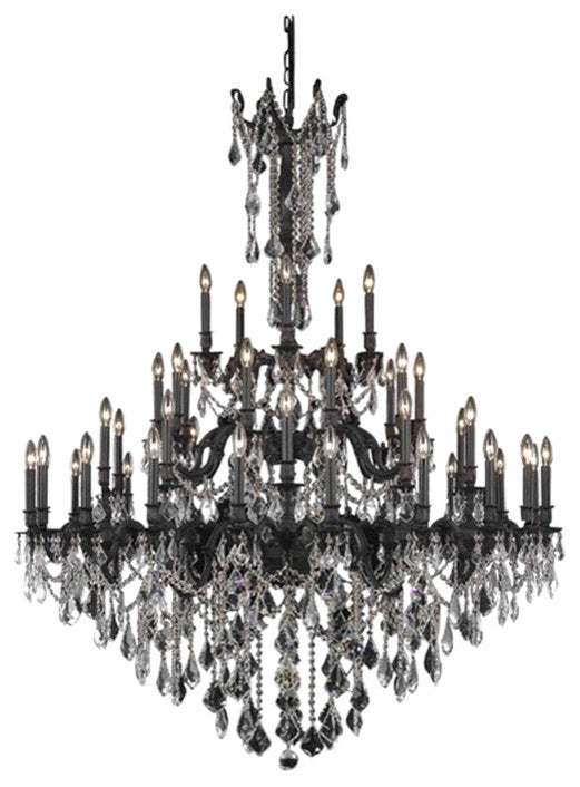 Elegant 9245 Rosalia Collection Large Chandelier, Dark BronzeBy Elegant Furniture & Lighting