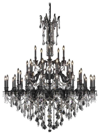 Elegant 9245 Rosalia Collection Large Chandelier, Dark BronzeBy Elegant Furniture & Lighting