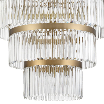 Emory 22-Light Modern Gold Chandelier, Clear GlassBy Crystorama Lighting