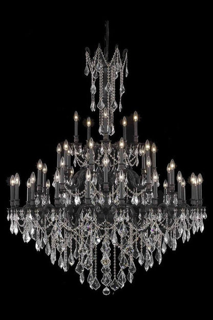 9245 Rosalia Collection Large Hanging Fixture, Royal CutBy Elegant Furniture & Lighting