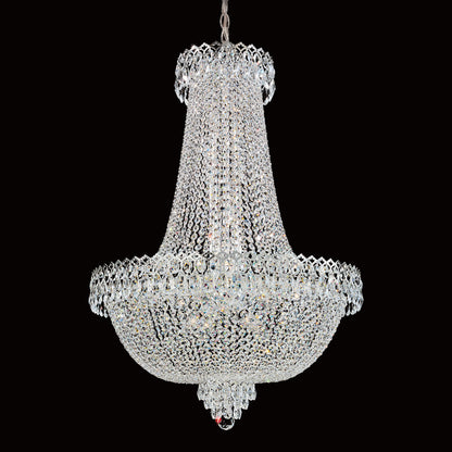 Camelot 22-Light Chandelier in Silver With Clear Gemcut CrystalBy Schonbek