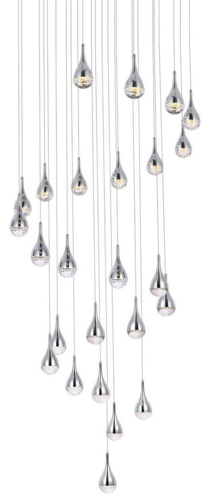 Amherst 25 Light Chandelier, ChromeBy Elegant Furniture & Lighting