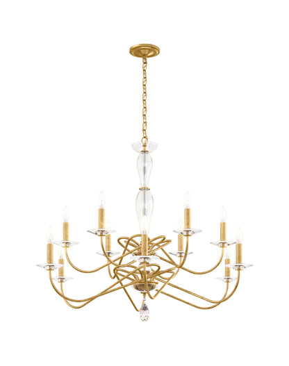 Schonbek Vx1012N-22H 12 Light Crystal Chandelier, Heirloom GoldBy Schonbek