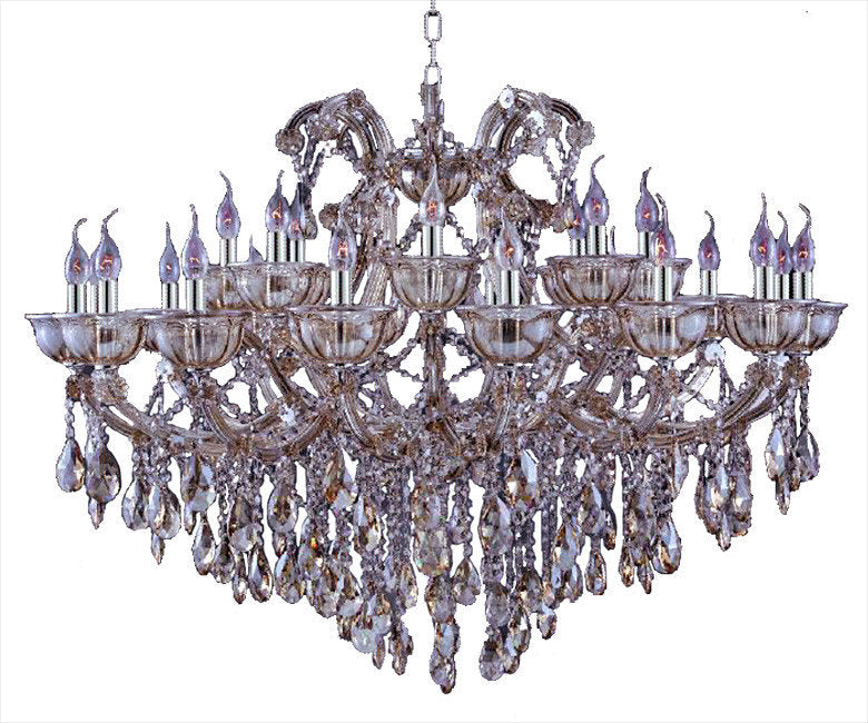Artistry Lighting Tiffany Collection Crystal Chandelier in Golden Teak, 46x26By Artistry Lighting