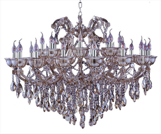 Artistry Lighting Tiffany Collection Crystal Chandelier in Golden Teak, 46x26By Artistry Lighting