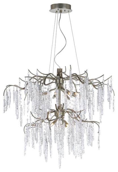 Maxim 26288 Willow 35"W 12 Light Branch-Like Chandelier - Silver GoldBy Maxim Lighting International
