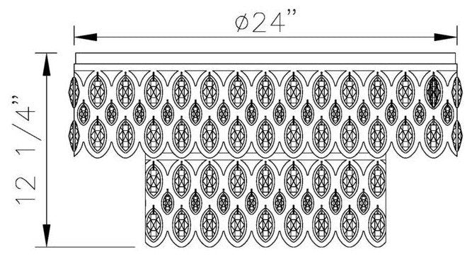 12 Light Flush MountBy Z-LIte