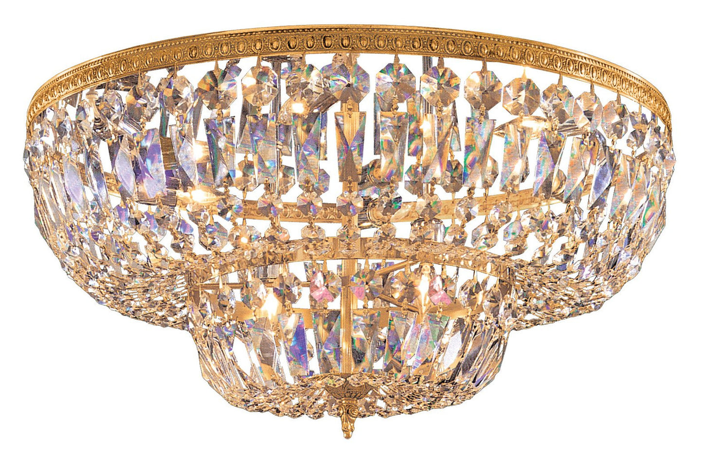 Crystorama 724-OB-CL-SAQ Richmond - Six Light Ceiling MountBy Crystorama Lighting