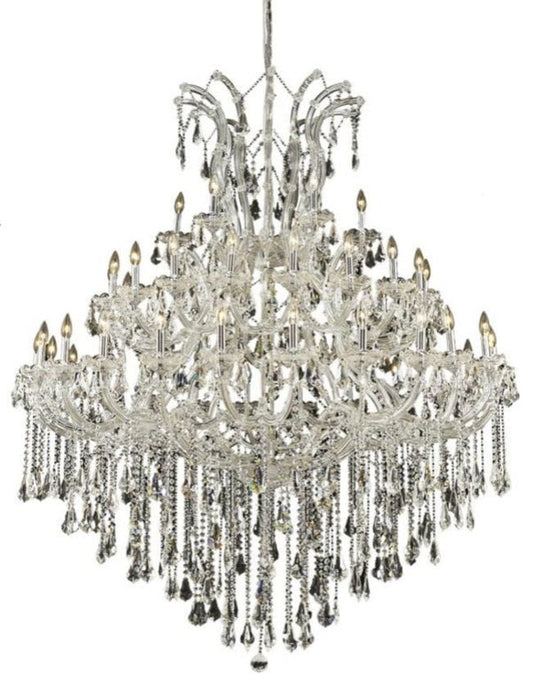 Elegant Lighting 2801G60/RC Maria Theresa 49 Light 60"W Crystal - ChromeBy Elegant Furniture & Lighting