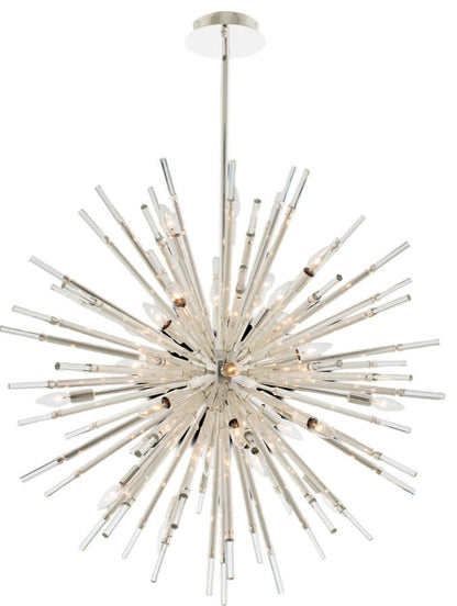 Sprazzo Pendant, Polished Silver, 36"By KALCO LIGHTING