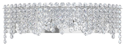 Schonbek Ch2440N-401H 4 Light Crystal Sconce, Polished Stainless SteelBy Schonbek