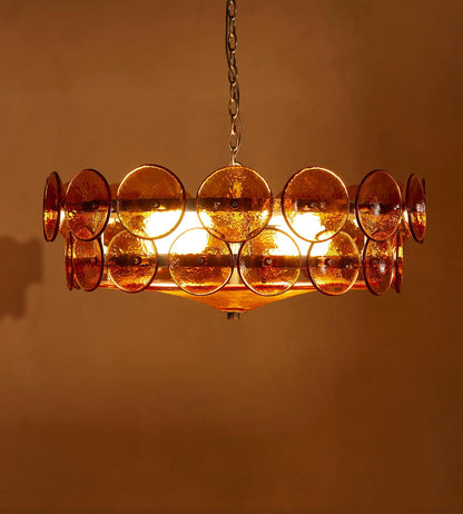 Solaris Disc Glass Chandelier