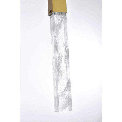 Aurora 8 Light Pendant, Satin GoldBy Elegant Furniture & Lighting