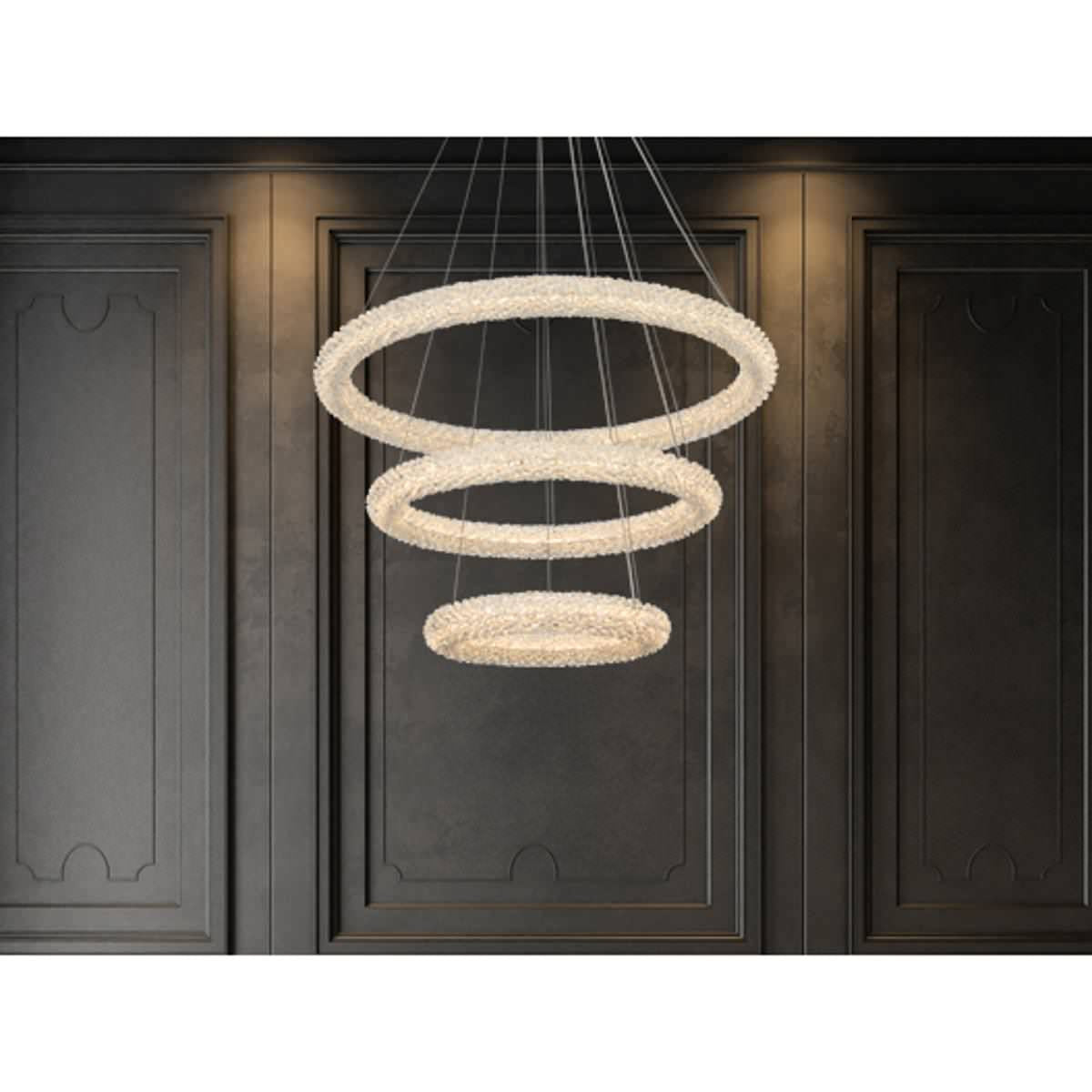 Bowen 3 Light Chandelier, ChromeBy Elegant Furniture & Lighting