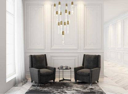 Home Living 26" Pendant, Satin GoldBy Home Living