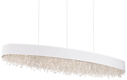Eclyptix LED 6.5"H x 48.75"W 1-Lt Linear Pendant in Pol Stainless
