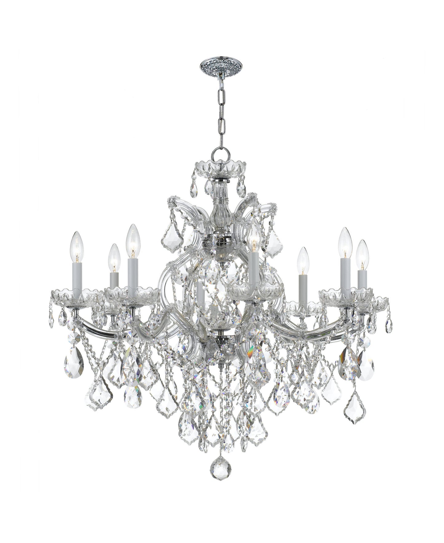 Crystorama Lighting Group 4409-CL-S Maria Theresa 9 Light 28"W - PolishedBy Crystorama Lighting