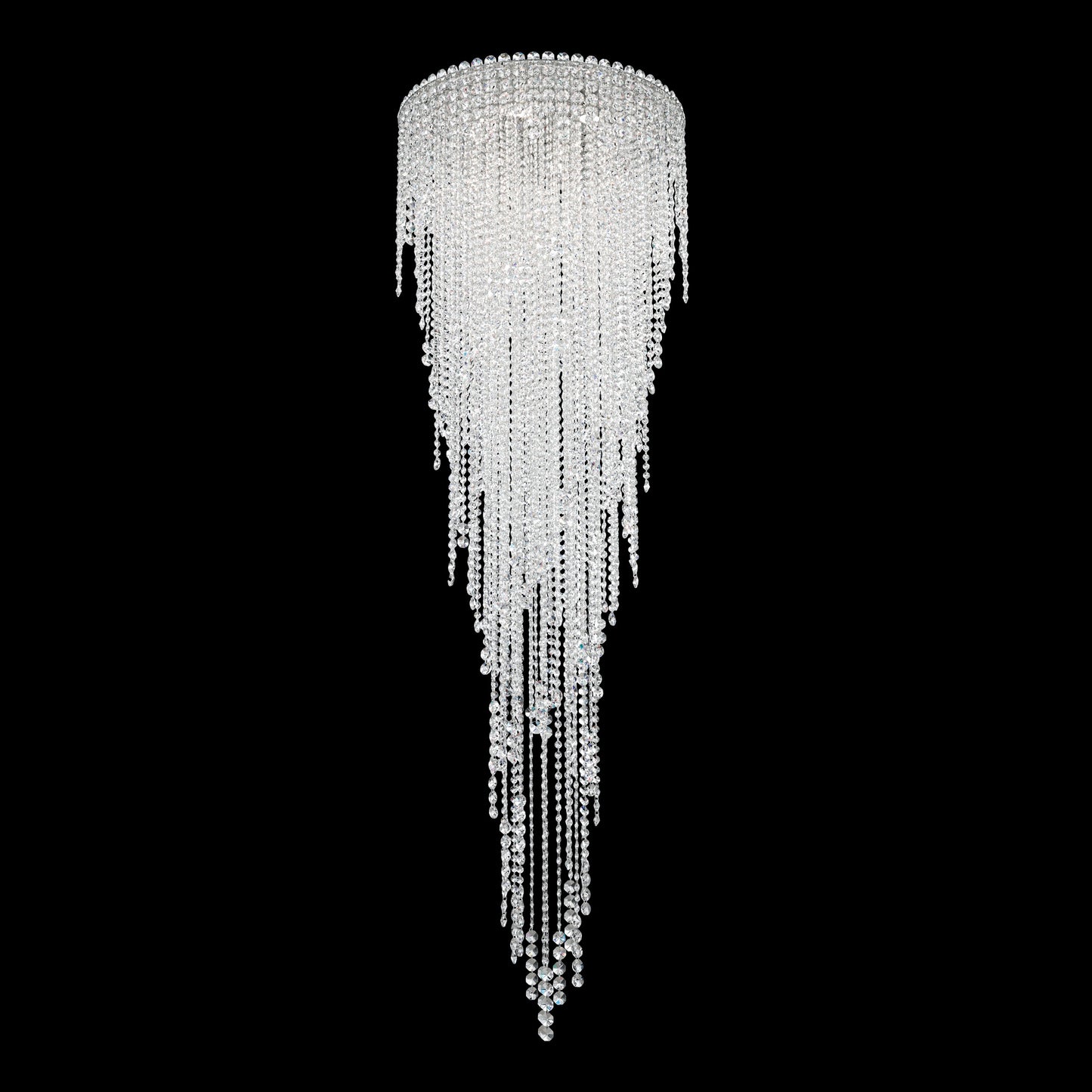 Chantant 6-Light Close to Ceiling in Stainless Steel With Clear Heritage CrystalBy Schonbek