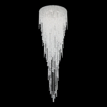 Chantant 6-Light Close to Ceiling in Stainless Steel With Clear Heritage CrystalBy Schonbek
