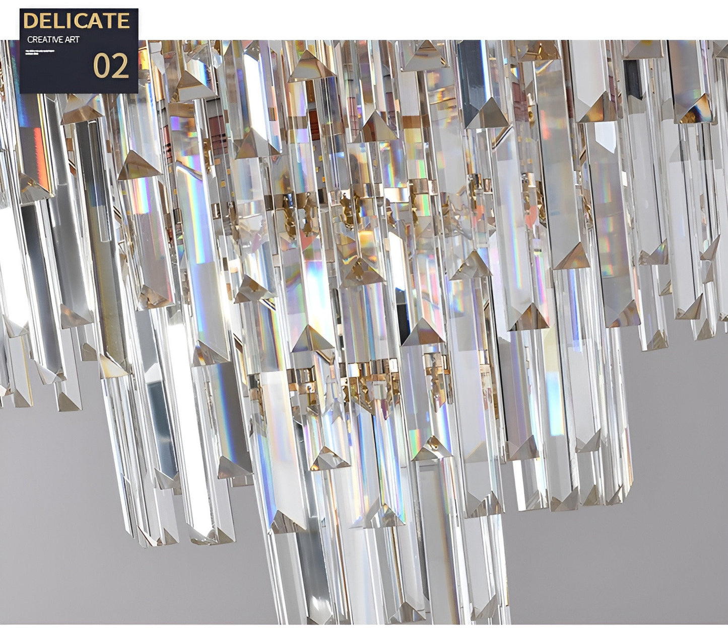 Juan-les-Pins | Big Luxury Crystal Chandelier Opulent Elegance, 31.5'', Warm Light 3000k, DimmableBy Miron Demid LLC