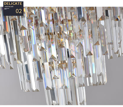 Juan-les-Pins | Big Luxury Crystal Chandelier Opulent Elegance, 31.5'', Warm Light 3000k, DimmableBy Miron Demid LLC
