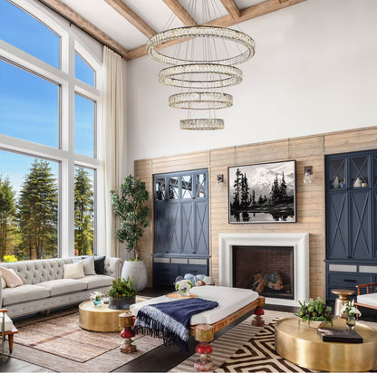 Modern Black 4-Light ChandelierBy Home Living