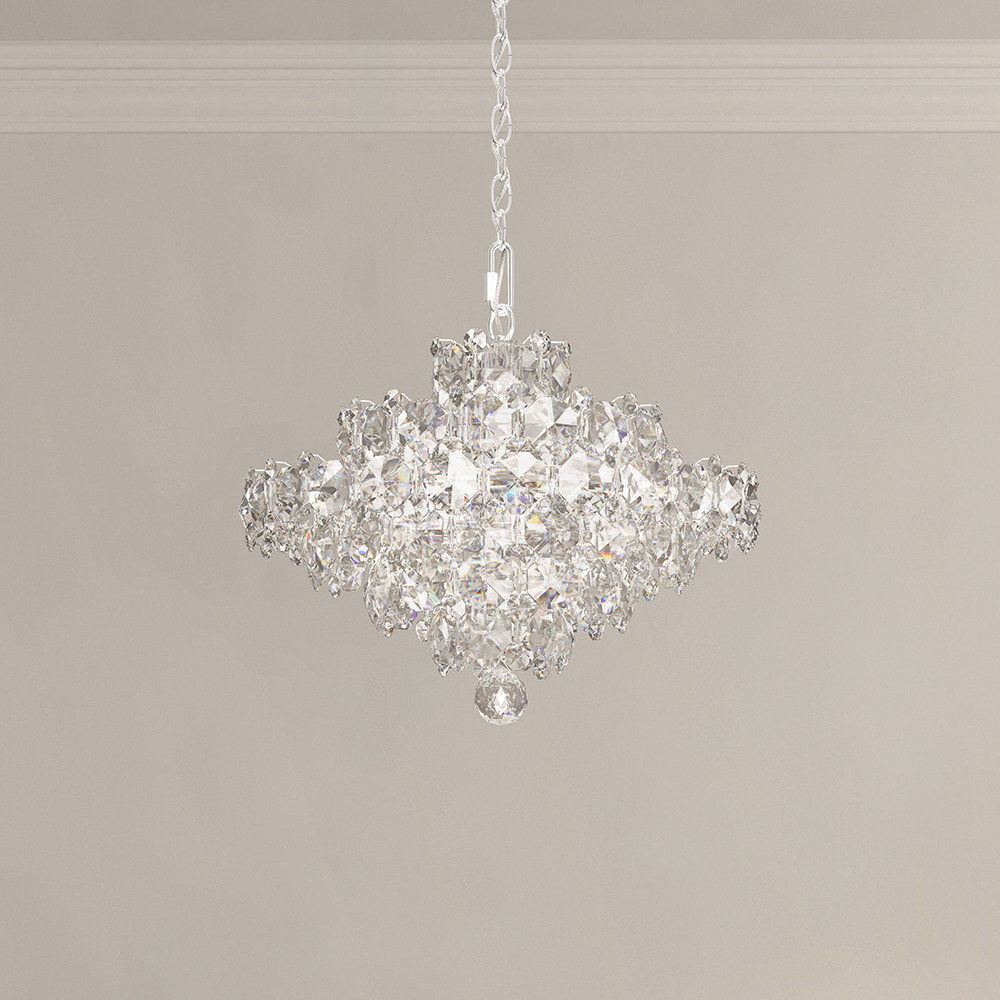 Schonbek Bn1016N-401S 8 Light Crystal Pendant, Polished Stainless SteelBy Schonbek