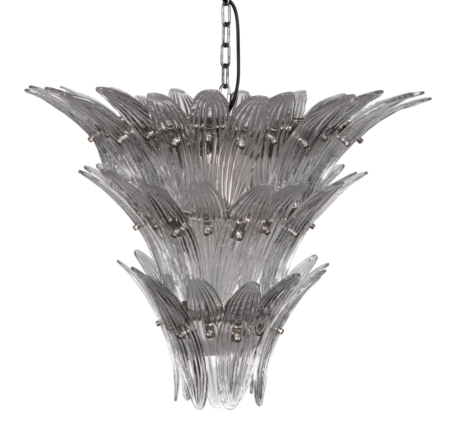 25" Emperor Antique Silver ChandelierBy Noir