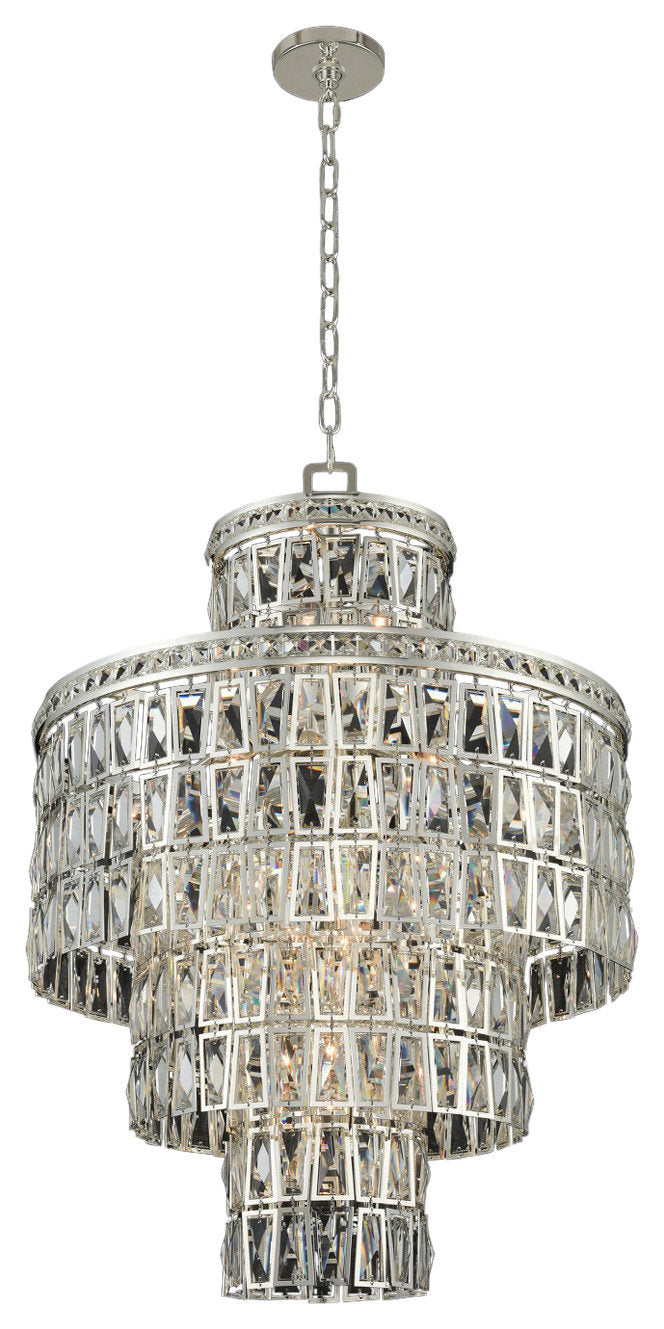 Kasturi 24x34" 13-Light Transitional Large Pendants by AllegriBy Allegri Crystal by Kalco Lighting