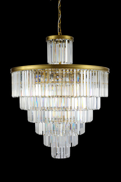 Artistry Lighting Edgewood Collection Hanging Crystal Chandelier 32x40By Artistry Lighting