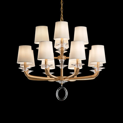 Emilea 12-Light Chandelier, French GoldBy Schonbek