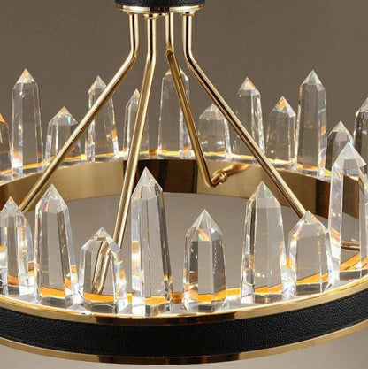 Villa Crystal Modern Chandelier, 32"By Morsale.com