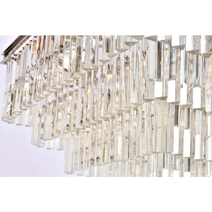 Elegant Lighting Sydney 21 Light 34" Wide Crystal Waterfall Chandelier